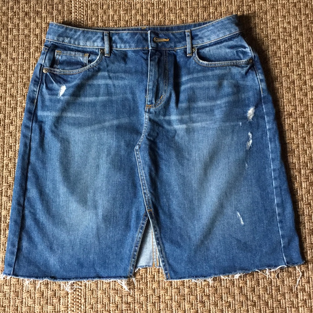 Loft denim skirt